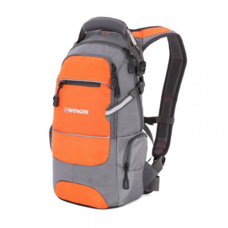 Рюкзак WENGER, 23*18*47 см, серый/оранжевый