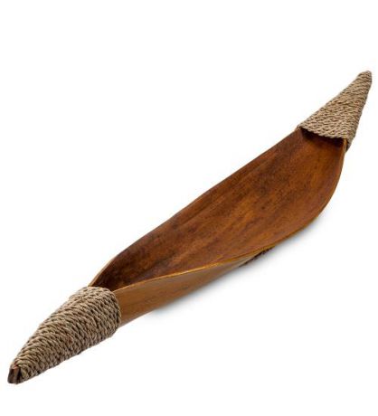95-019Тарелка "Лодка аборигенов" (кокос, о. Бали)