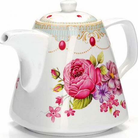 Чайник заварочный LORAINE, Цветы, 1,1 л, розы