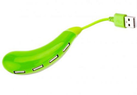Разветвитель USB BRADEX, Баклажан, зеленый