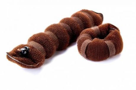 Валик для волос BRADEX, Пучок, 18,5 см, коричневый