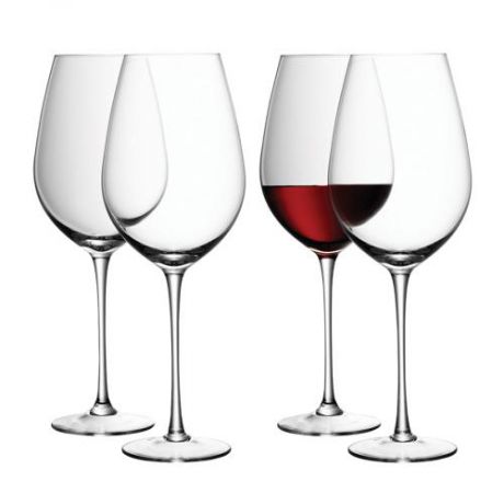 Набор бокалов для вина LSA International, WINE, 850 мл, 4 предмета