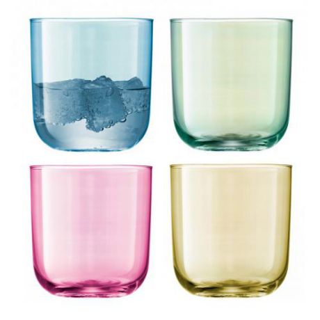 Набор стаканов LSA International, POLKA, 420 мл, 4 предмета, разноцветный
