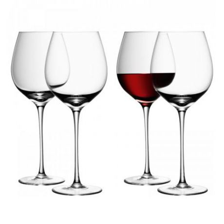 Набор бокалов для вина LSA International, WINE, 750 мл, 4 предмета