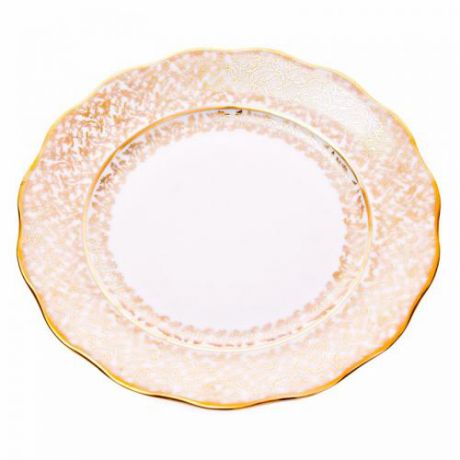 Набор обеденных тарелок Carlsbad, Лист белый, 24 см, 6 предметов