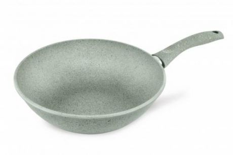 Сковорода-вок Нева металл посуда, Природные минералы, Карелия, 30 см