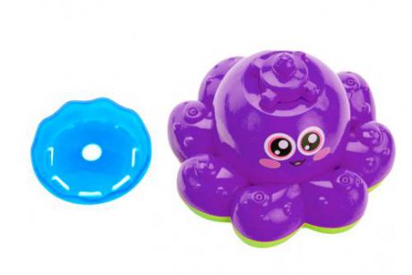 Игрушка детская для ванны BRADEX, Фонтан-осьминожка, фиолетовый