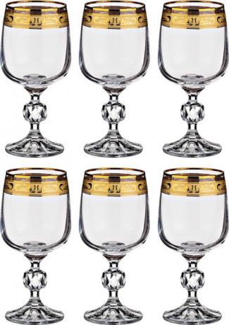 Набор бокалов для вина CRYSTALITE BOHEMIA, KLAUDIE, 6 предметов