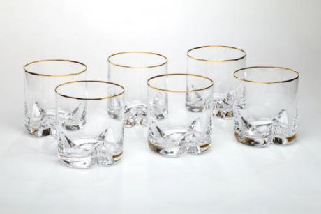 Набор стаканов для виски Bohemia Crystal, Trio, 6 предметов