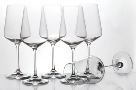 Набор бокалов для вина Bohemia Crystal, Sandra, 350 мл, 6 предметов