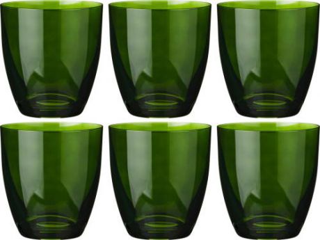 Набор стаканов Bohemia Crystal, Kate, 6 предметов, зеленый