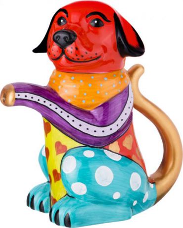 Чайник заварочный Lefard, Собачка, 0,9 л, разноцветный