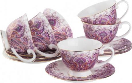 Чайный набор Lefard, 12 предметов, розовый