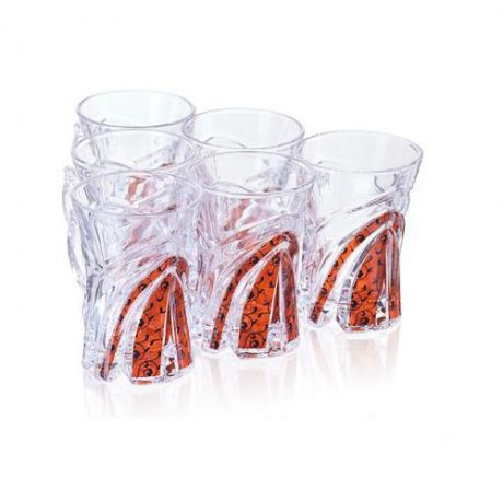 Набор стаканов LORAINE, 6 предметов, оранжевый