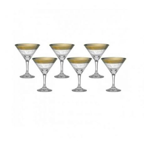 Набор бокалов для мартини GLASSTAR, Барокко, 6 предметов