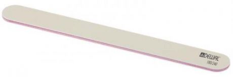 Пилка для ногтей DEWAL professional, прямая, 180/240, 18 см, розовый