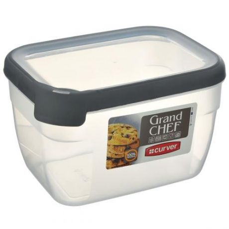 Контейнер для продуктов CURVER, GRAND CHEF, 0,75 л, серая крышка