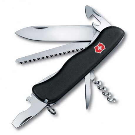 Перочинный нож VICTORINOX, Forester, 11 см, 12 функций, черный