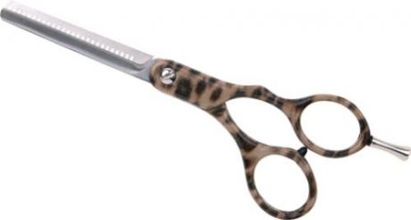 Ножницы парикмахерские DEWAL professional, филировочные, 15,5 см, 28 зубцов, леопард