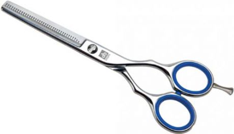 Ножницы парикмахерские DEWAL professional, филировочные, 15,5 см, синие кольца
