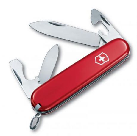 Перочинный нож VICTORINOX, Recruit, 8,4 см, 10 функций, красный