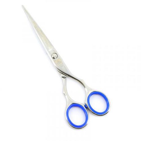 Ножницы парикмахерские DEWAL professional, прямые, 15,5 см, голубые кольца