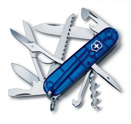 Перочинный нож VICTORINOX, Huntsman, 9 см, 15 функций, синий