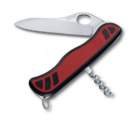 Перочинный нож VICTORINOX, Sentinel, One Hand, 11,1 см, 3 функции, красный