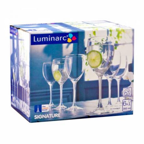 Набор бокалов для вина Luminarc, Signature, 350 мл, 6 шт