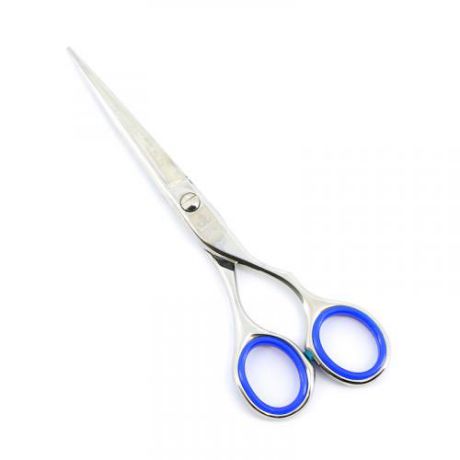 Ножницы парикмахерские DEWAL professional, прямые, 15,5 см, синие кольца