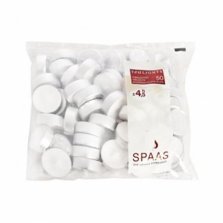 Свечи чайные SPAAS, 50 шт, в пакете