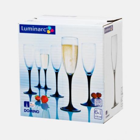 Набор фужеров для шампанского Luminarc, Domino