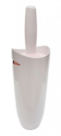 Ершик для унитаза PRIMANOVA, 35*10 см, розовая крышка