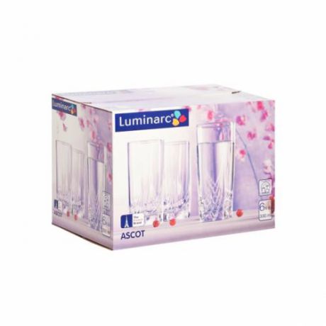 Набор стаканов Luminarc, Ascot, 330 мл, 6 шт, высокие