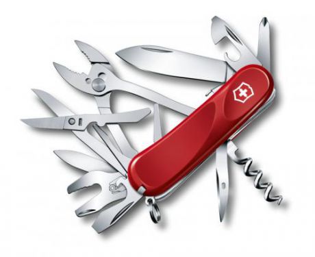 Перочинный нож VICTORINOX, Evolution S557, 8,5 см, 21 функция, красный