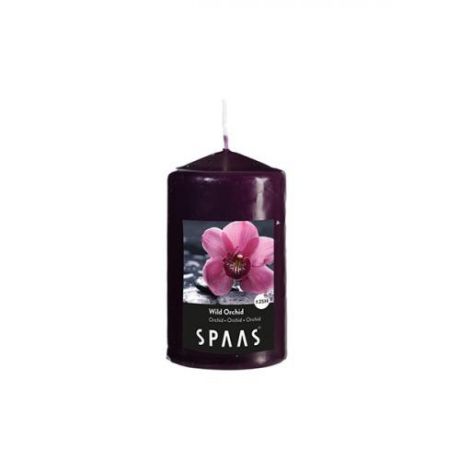 Свеча-столб ароматическая SPAAS, Дикая орхидея, 10*6 см