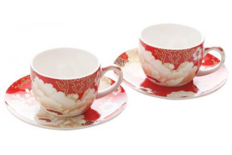 Чайный набор MAXWELL & WILLIAMS, Kimono, 4 предмета, красный