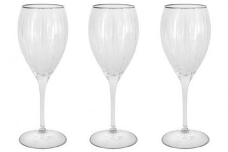 Набор бокалов для вина SAME decorazione, Пиза, 6 предметов, серебро