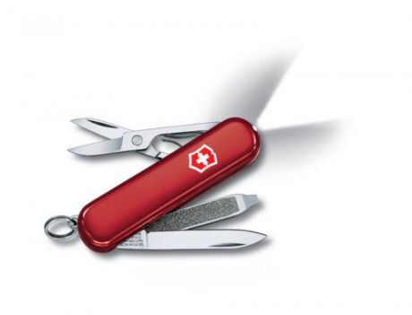 Нож-брелок VICTORINOX, Swiss Lite, 5,8 см, 7 функций, красный
