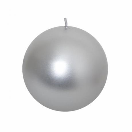 Свеча-шар SPAAS, 8 см, серебро