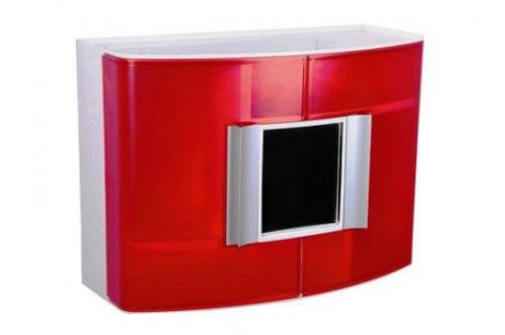 Шкафчик для ванной PRIMANOVA, 38*32*17 см, красный