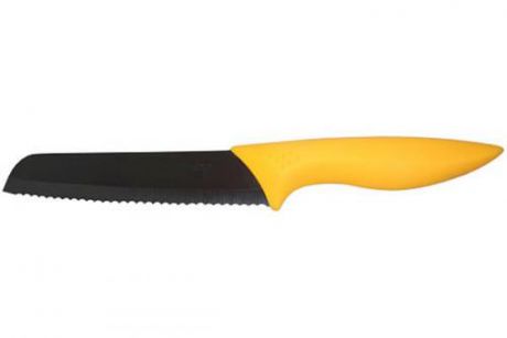 Нож для хлеба FRYBEST, 15 см, желтая ручка