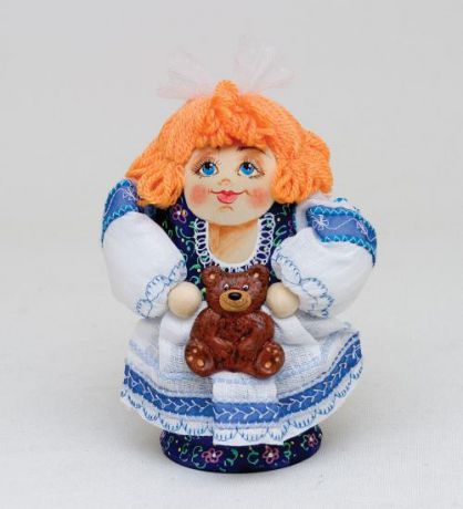 Матрешка-Кукла Art East, Девушка с мишкой, 5 шт