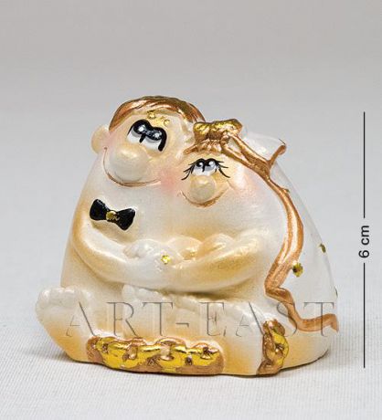 Фигурка декоративная Art East, Свадебная парочка, 6 см, золото