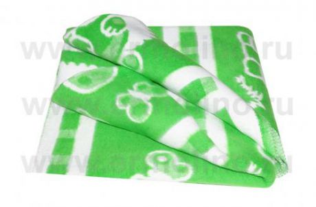 Одеяло детское ЕРМОШКА, 100*140 см, зеленый