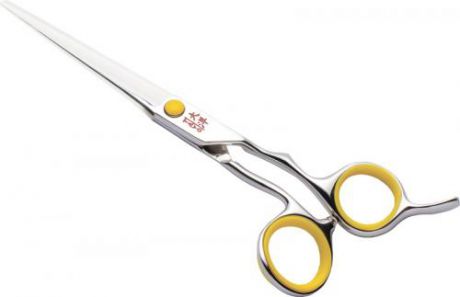 Ножницы парикмахерские TAYO, DUET, прямые, 16,5 см, желтый