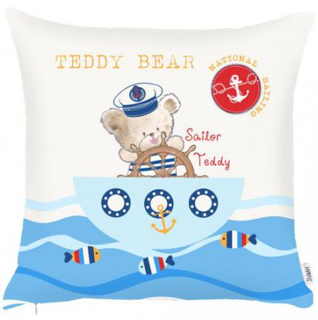 Чехол для декоративной подушки "мишки teddy", 43х43 см, p702-8808/1