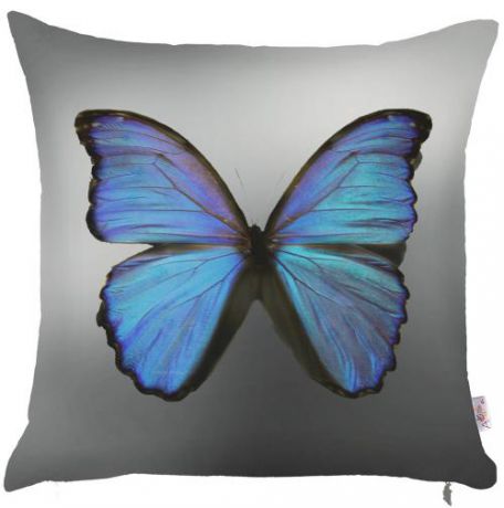 Декоративный чехол "blue butterfly", p702-7970/1, 43х43 см