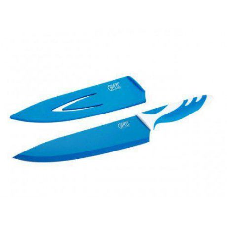Нож поварской GIPFEL, RAINBOW, 20 см, голубой