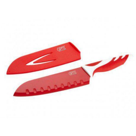 Нож сантоку GIPFEL, RAINBOW, 18 см, красный